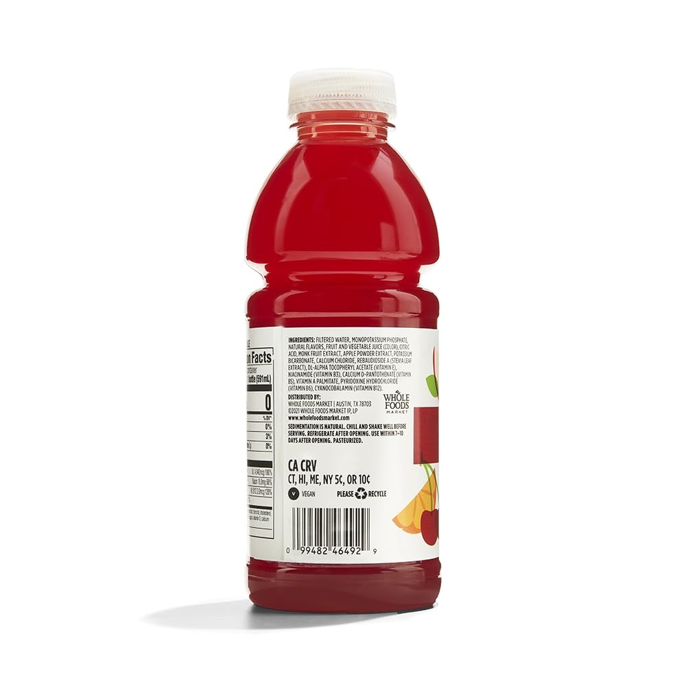 Nutrient Enhanced Water Fruit Punch With Potassium 20 Fl Oz 365 By Whole Foods Market