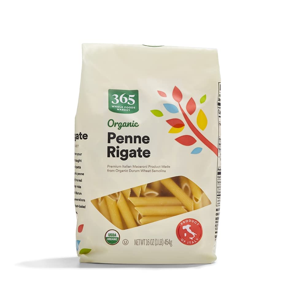 Organic Penne Rigate 16 Oz 1 Count 365 By Whole Foods Market