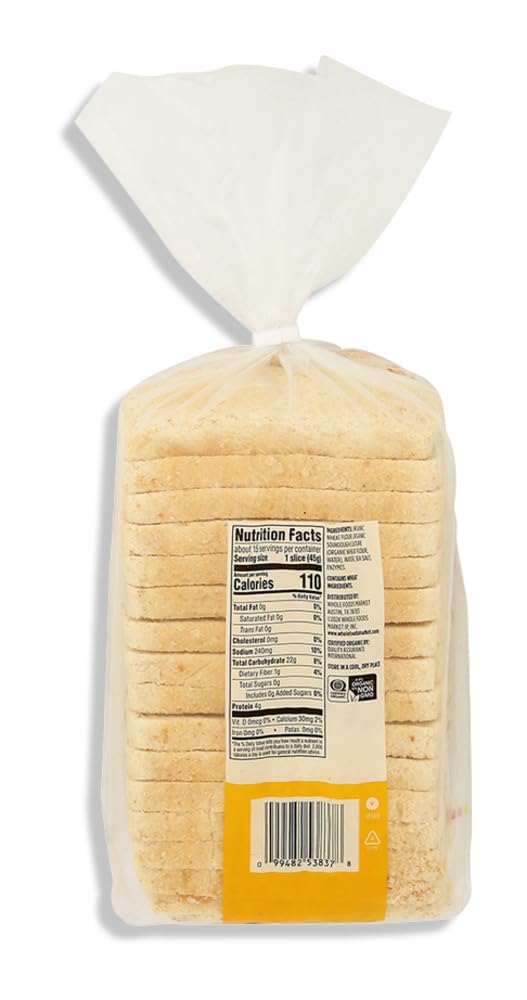 Organic Sourdough Bread 24 Oz 1 Count 365 by Whole Foods Market