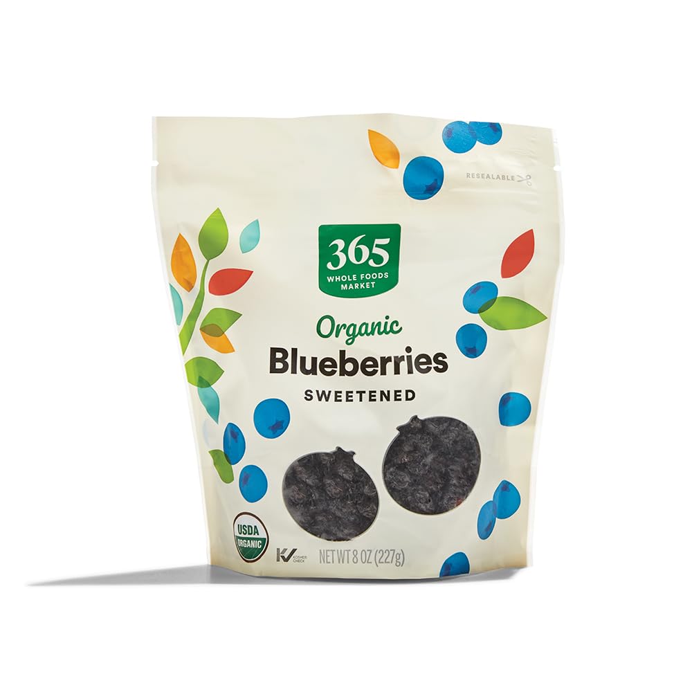 Organic Dried Blueberries Sweetened 8 Oz 365 By Whole Foods Market