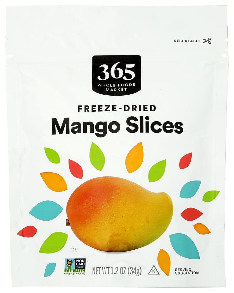 Freeze Dried Mango Slices 1.2 Oz 365 By Whole Foods Market