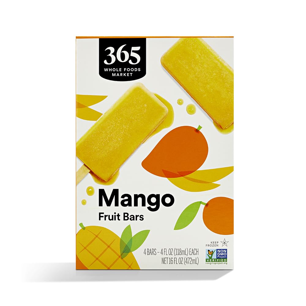 Mango Fruit Bars 4 Fl Oz 4 Count 365 By Whole Foods Market