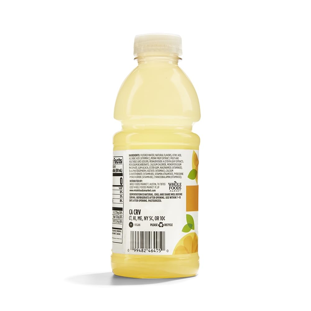 Water Nutrient Lemonade Vitamin C No Calorie 20 Fl Oz 365 By Whole Foods Market