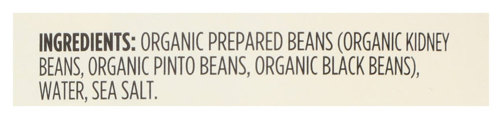 Organic Bean Trio Kidney Pinto & Black Beans 15 Oz 365 By Whole Foods Market