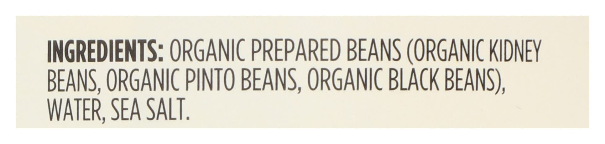 Organic Bean Trio Kidney Pinto & Black Beans 15 Oz 365 By Whole Foods Market