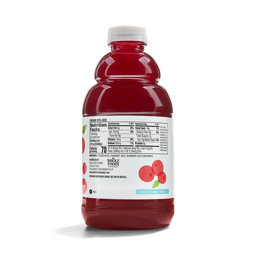 100% Cranberry Juice 32 Fl Oz 365 By Whole Foods Market