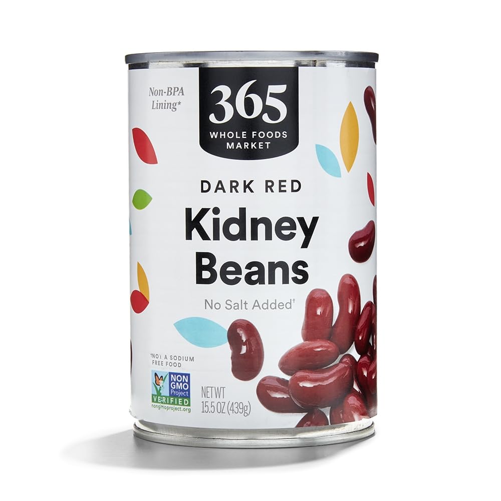 Dark Red Kidney Beans No Salt Added 15.5 Oz 365 By Whole Foods Market