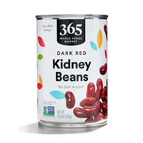 Dark Red Kidney Beans No Salt Added 15.5 Oz 365 By Whole Foods Market