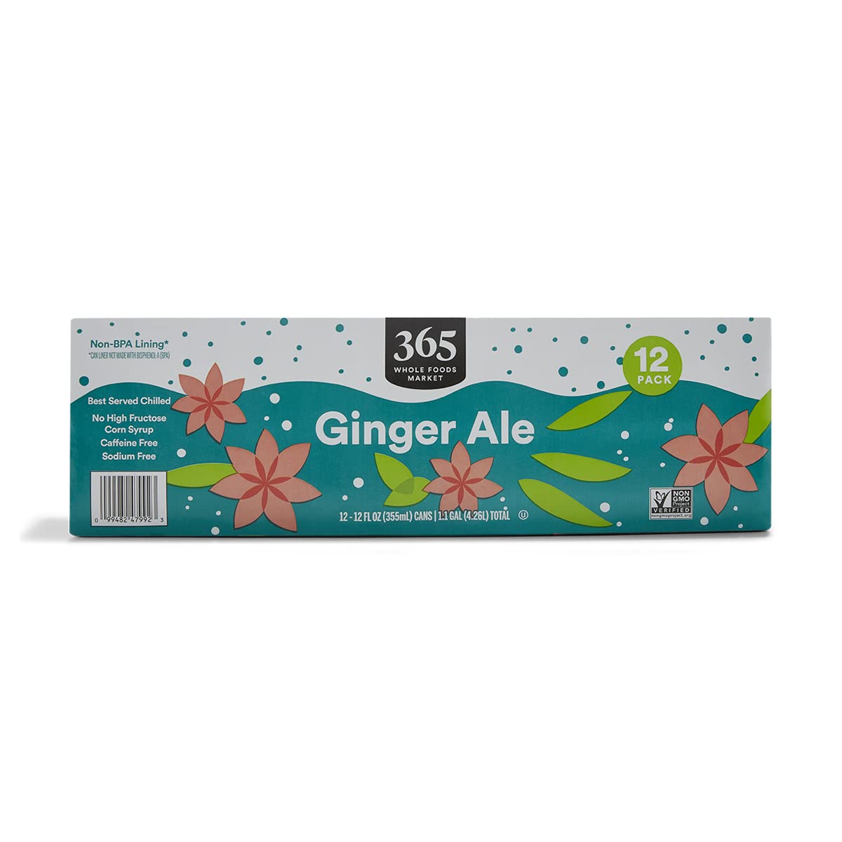 Ginger Ale Cans 12 Fl Oz 12 Pack 365 By Whole Foods Market
