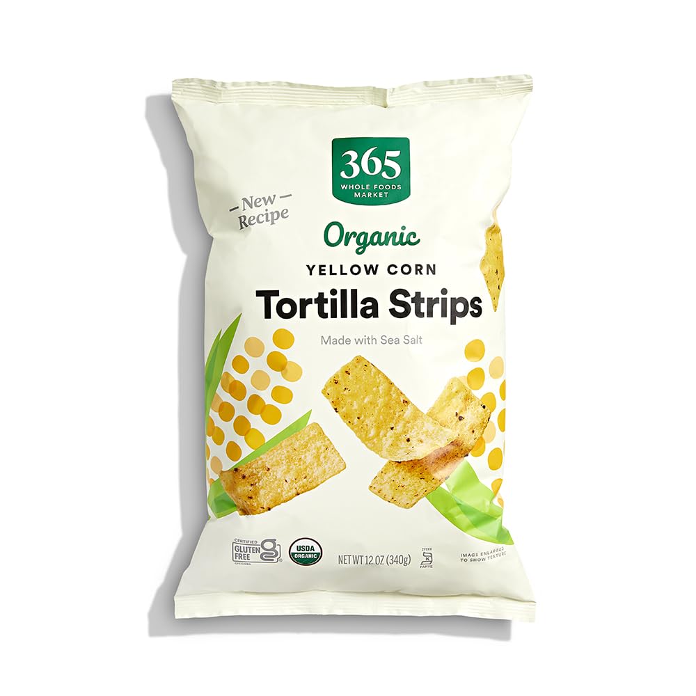Organic Yellow Corn Tortilla Strips 12 Oz 365 By Whole Foods Market