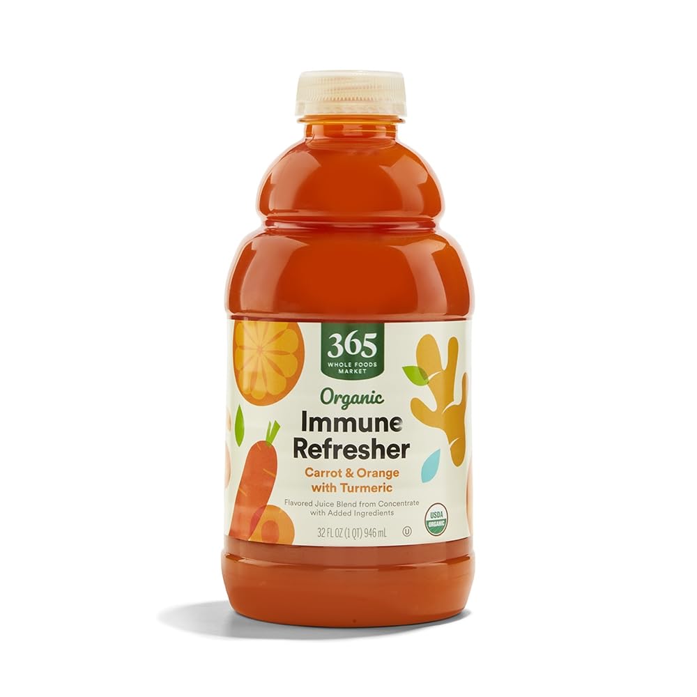 Organic Carrot And Orange Juice With Turmeric 32 Fl Oz 365 By Whole Foods Market