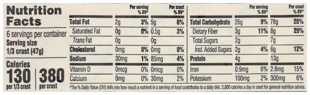 Organic Whole Wheat Thin & Crispy Pizza Crusts 2 Ct 365 By Whole Foods Market
