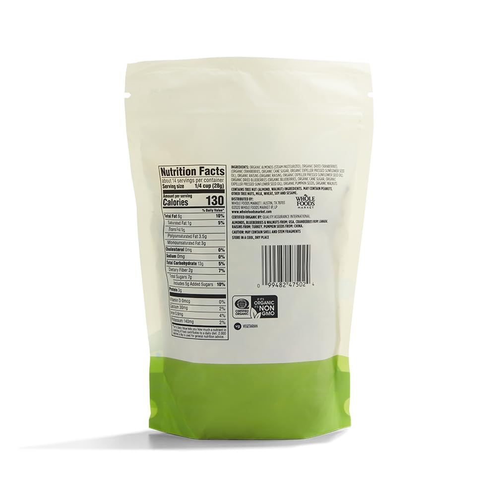 Organic Forest Berry Trail Mix 14 Oz 365 By Whole Foods Market
