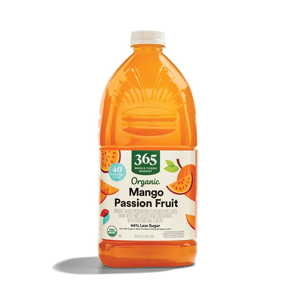 Organic Reduced Sugar Mango Passionfruit Juice 64 Fl Oz 365 By Whole Foods Market