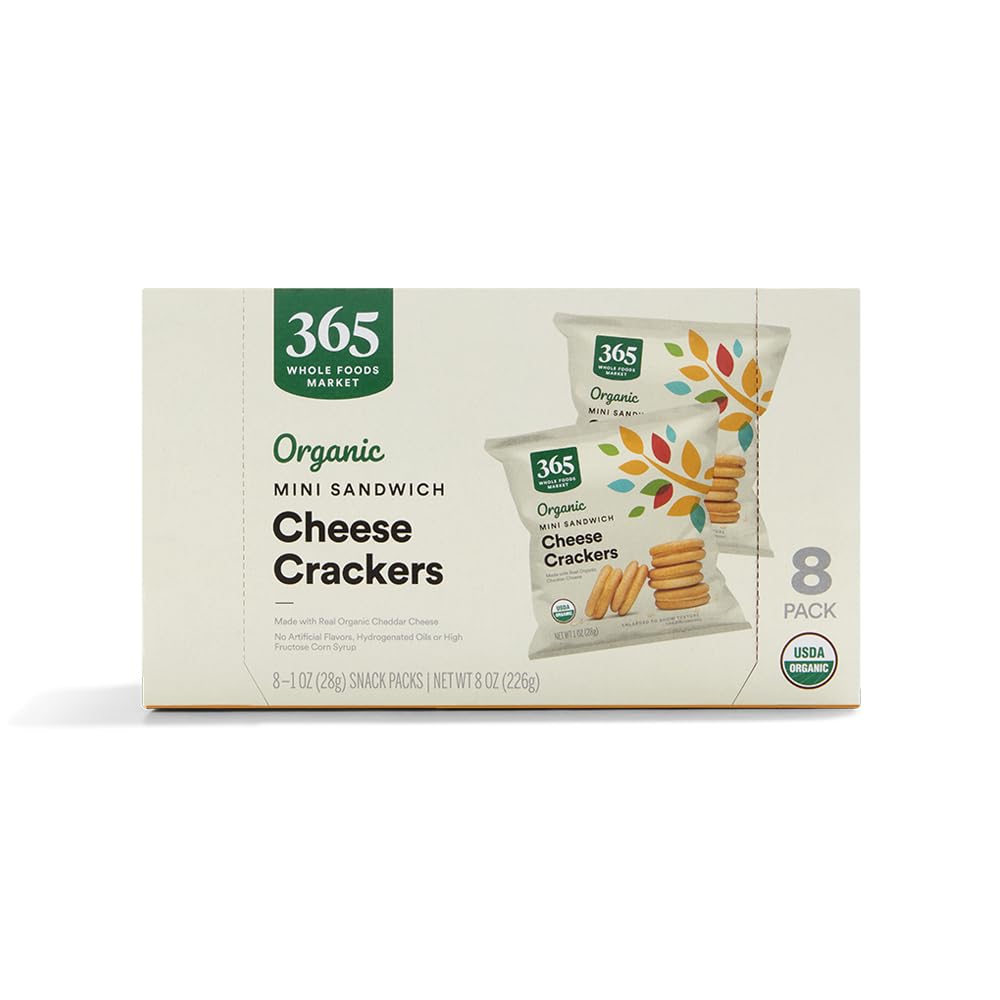 Organic Mini Cheese Sandwich Crackers 8 Count 1 Oz 365 By Whole Foods Market