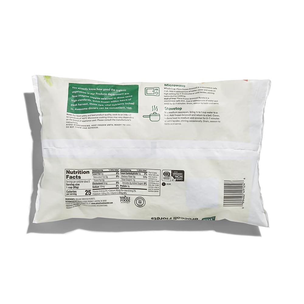 Organic Broccoli Florets 16 Oz 365 By Whole Foods Market