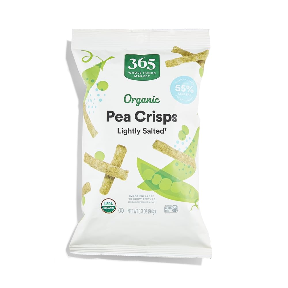 Organic Lightly Salted Pea Crisps 3.3 Oz 365 By Whole Foods Market