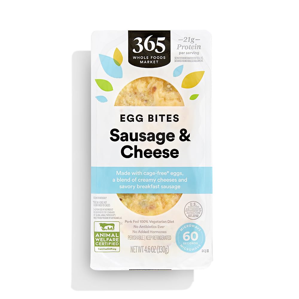 Sausage And Cheese Egg Bites 4.6 Oz 365 By Whole Foods Market