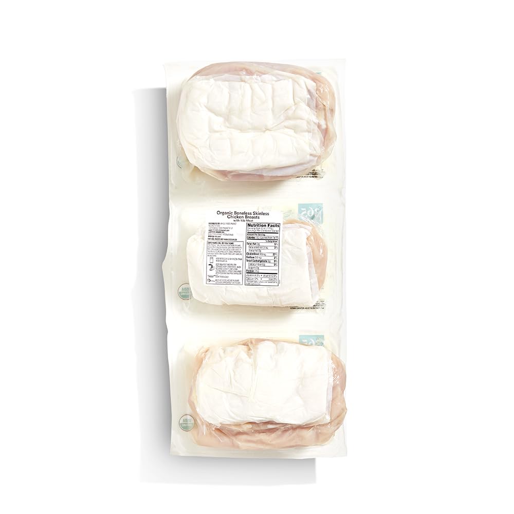 Organic Boneless Skinless Chicken Breast 1.5 Lb 365 By Whole Foods Market
