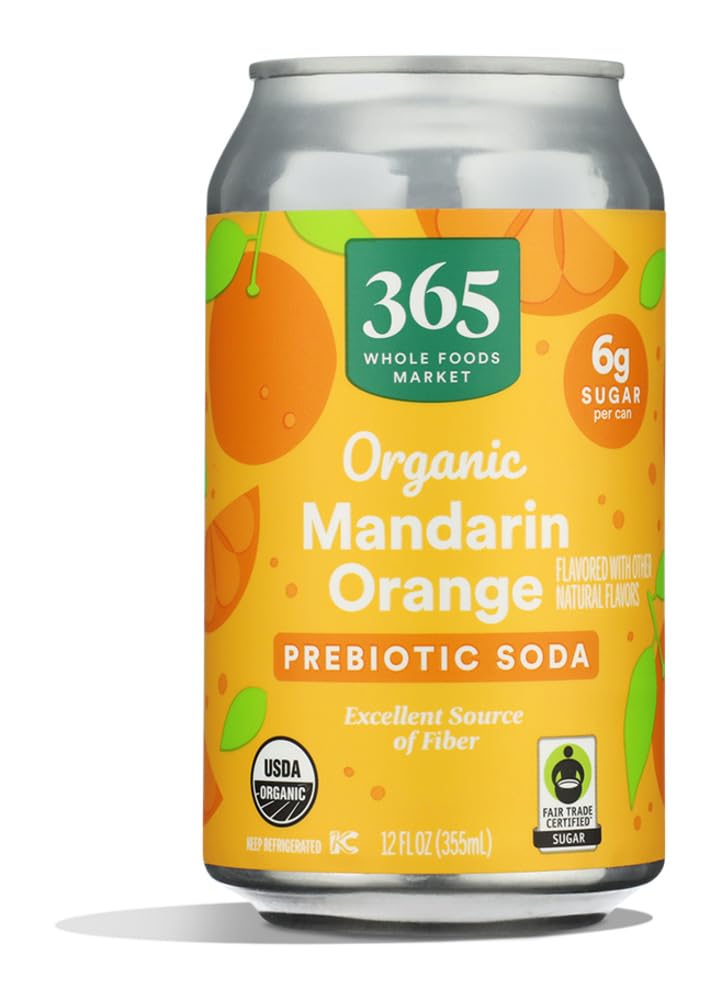 Organic Orange Prebiotic Soda 12 Fl Oz 365 By Whole Foods Market