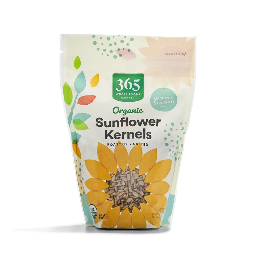 Organic Roasted Unsalted Sunflower Kernels 12 Oz 365 By Whole Foods Market