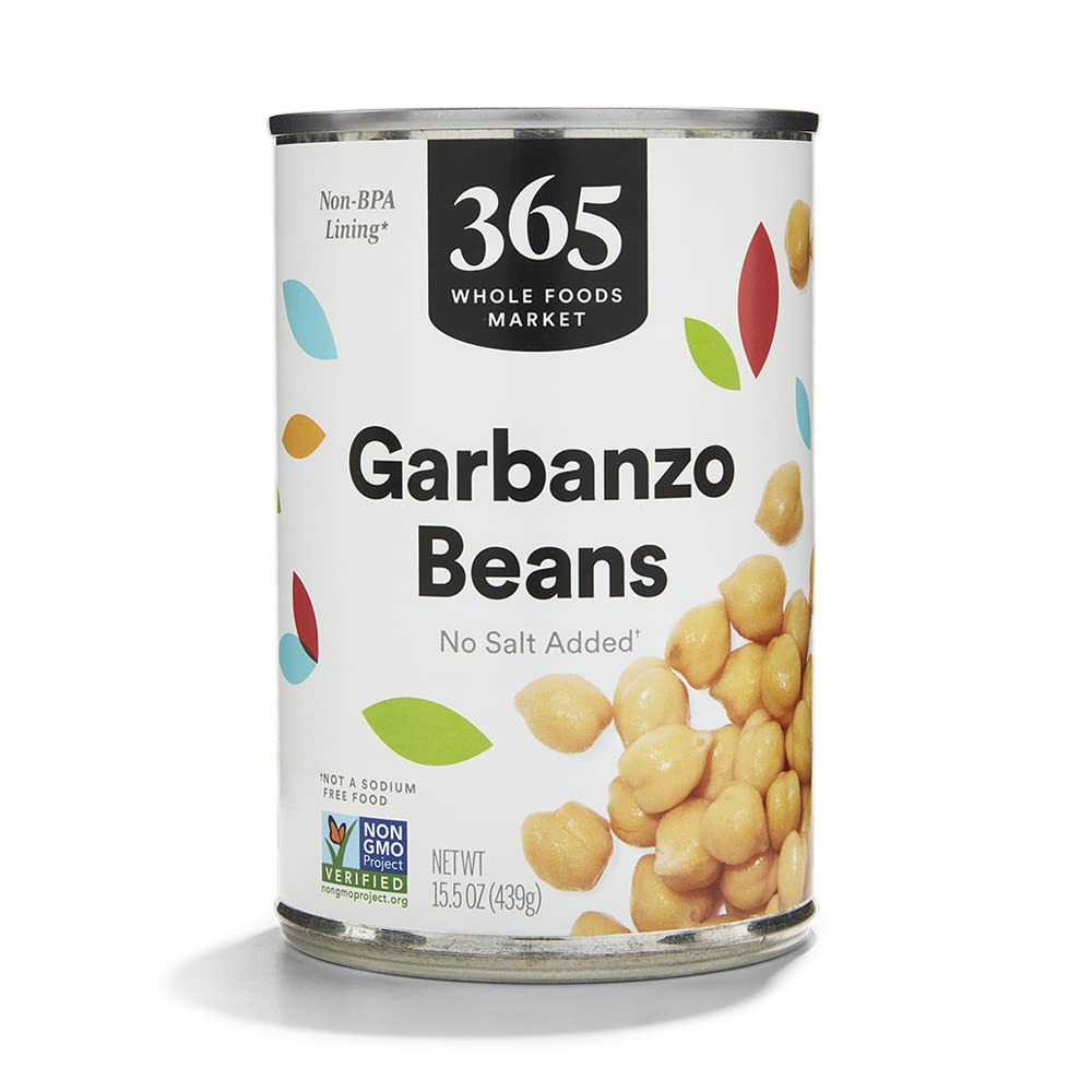 Unsalted Garbanzo Beans 15.5 Oz 365 By Whole Foods Market