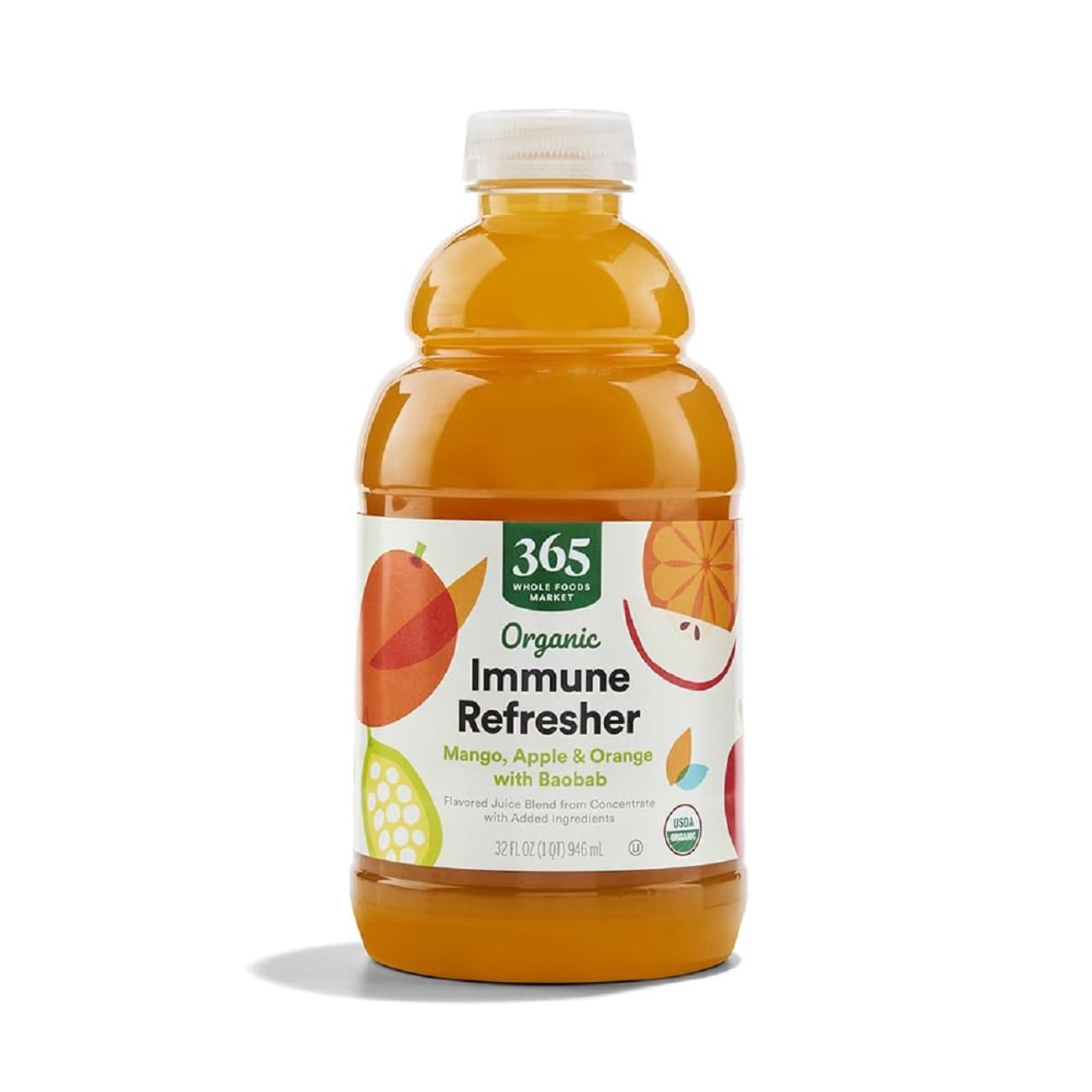 Organic Mango Apple Orange Baobab Juice 32 Fl Oz 1 Count 365 By Whole Foods Market