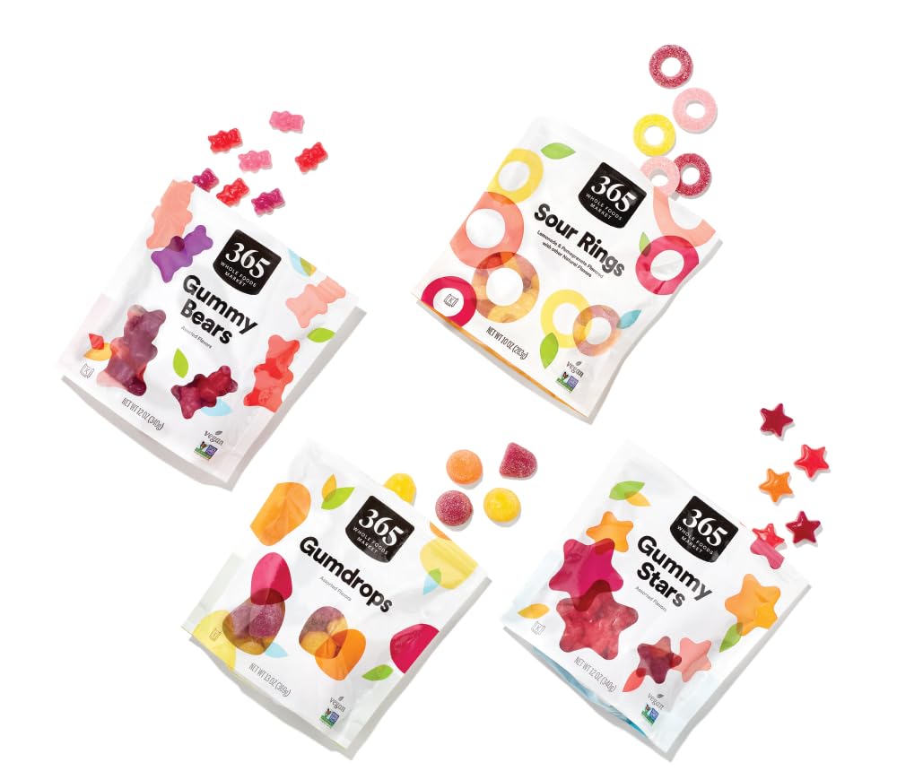 Assorted Flavor Gummy Stars 7 Oz 1 Count 365 By Whole Foods Market