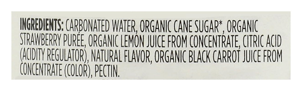 Organic Strawberry Italian Soda 25.4 Fl Oz 365 By Whole Foods Market