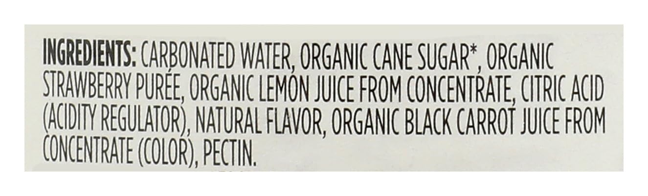 Organic Strawberry Italian Soda 25.4 Fl Oz 365 By Whole Foods Market