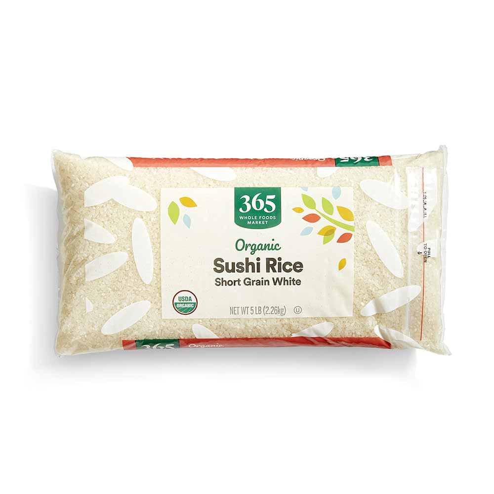 Organic Sushi White Short Grain Rice 80 Oz 365 By Whole Foods Market