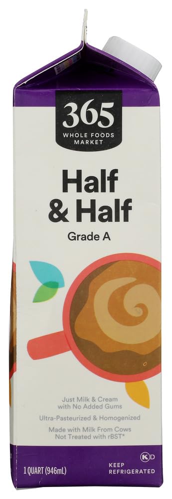 Half & Half Creamer 32 Fl Oz 365 By Whole Foods Market