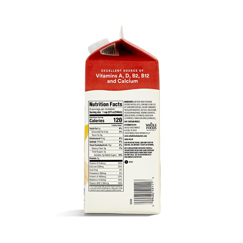 Original Oatmilk 64 Fl Oz 365 By Whole Foods Market