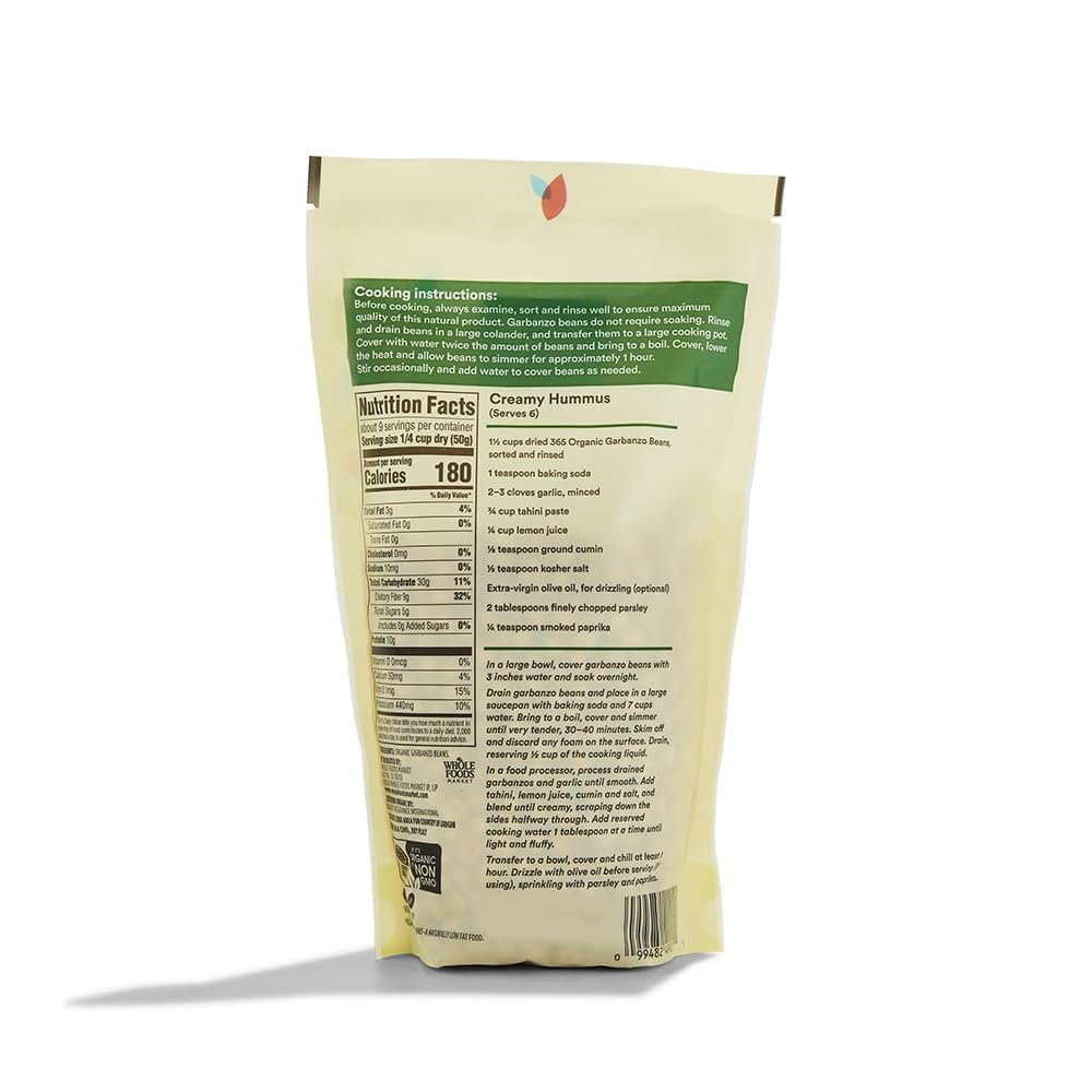 Organic Garbanzo Beans 16 Oz 365 By Whole Foods Market