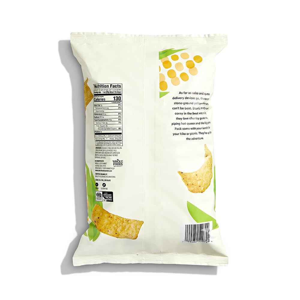 Organic Yellow Corn Tortilla Strips 12 Oz 365 By Whole Foods Market