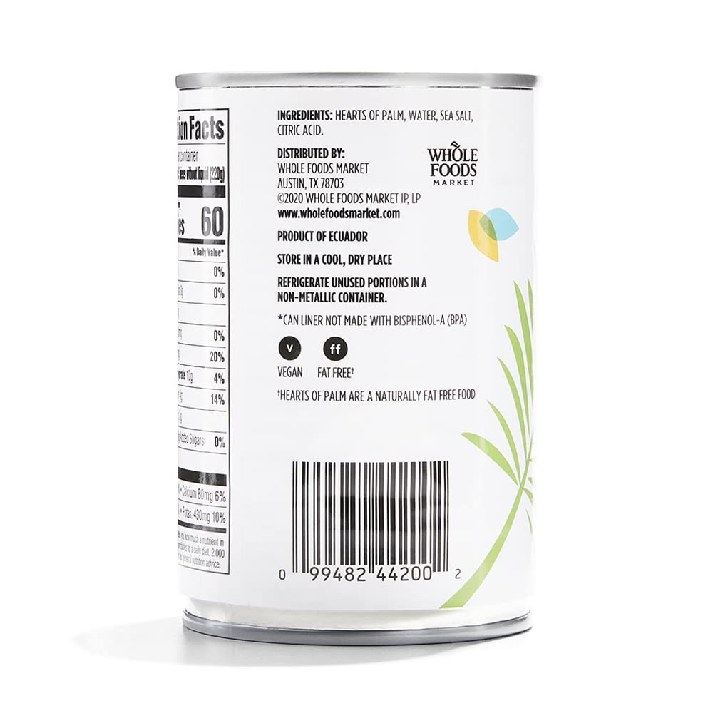 Whole Hearts Of Palm 14.1 Oz 365 By Whole Foods Market