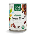 Organic Bean Trio Kidney Pinto & Black Beans 15 Oz 365 By Whole Foods Market