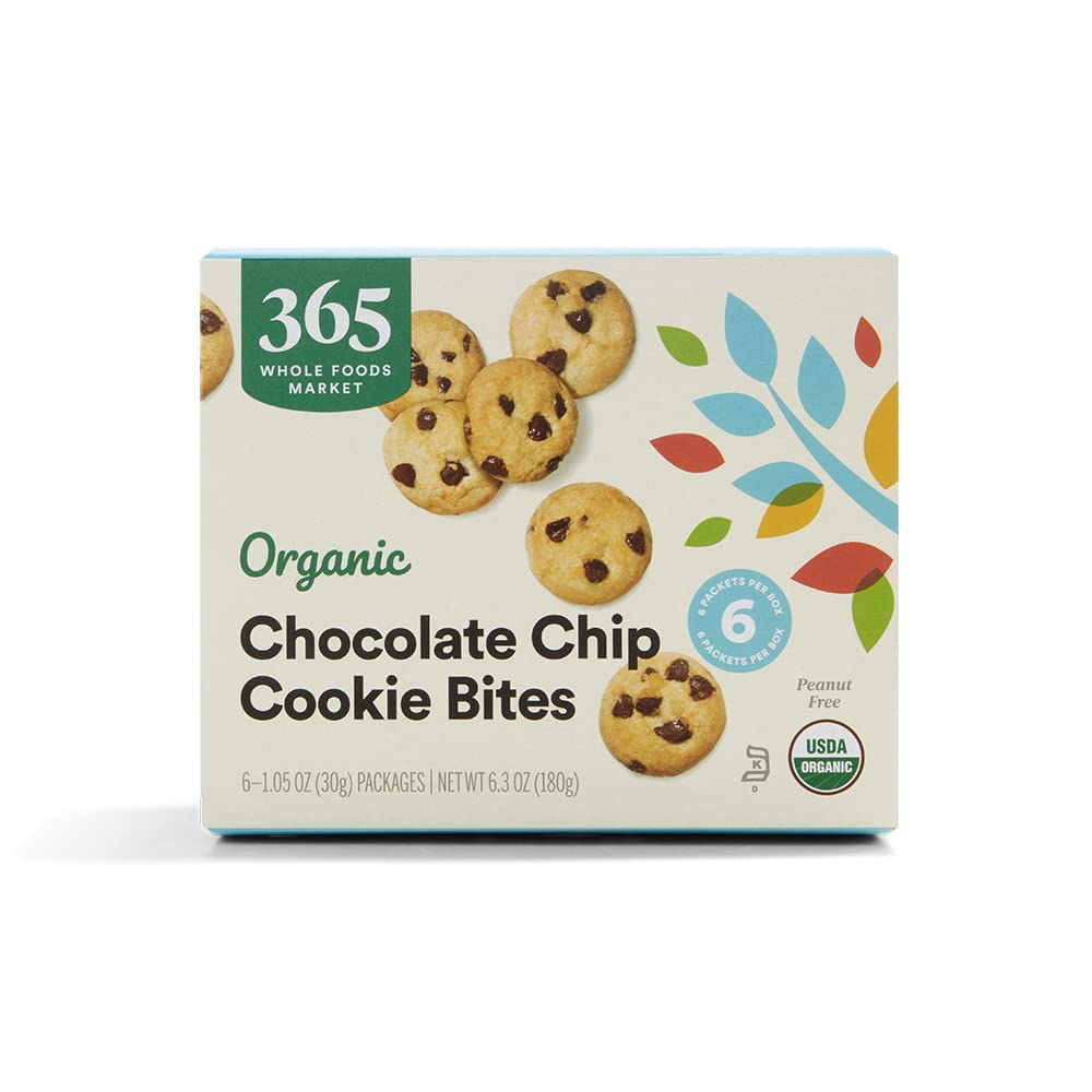Organic Chocolate Chip Cookie Bites 6.3 Oz 1 Count 365 By Whole Foods Market