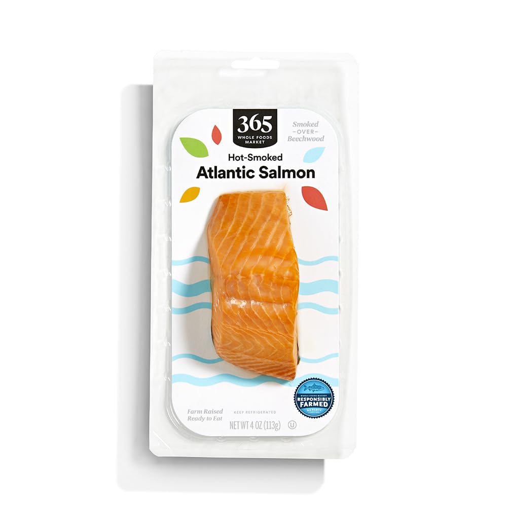 Hot Smoked Atlantic Salmon 4 Oz 365 By Whole Foods Market