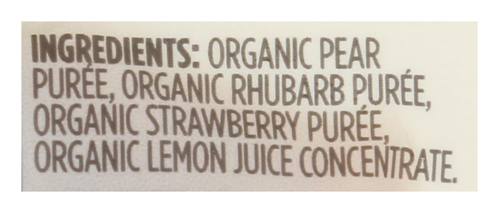 Organic Pear Strawberry Rhubarb Baby Food 4 Oz 365 By Whole Foods Market