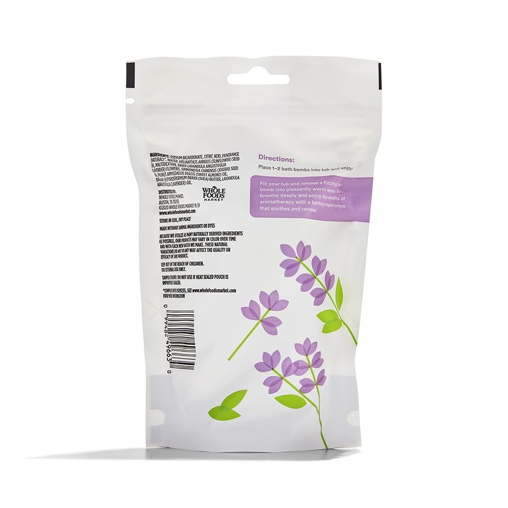 Lavender Bath Bombs 5 Count 365 By Whole Foods Market