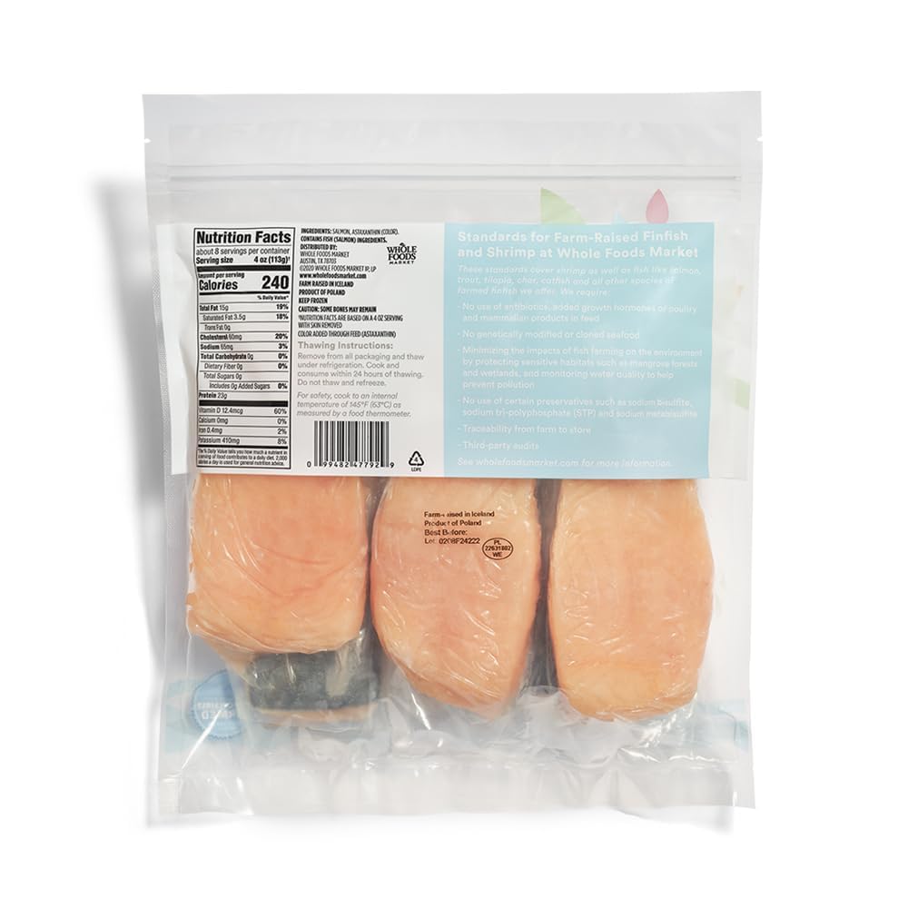 Atlantic Salmon Fillet 32 Oz 365 By Whole Foods Market