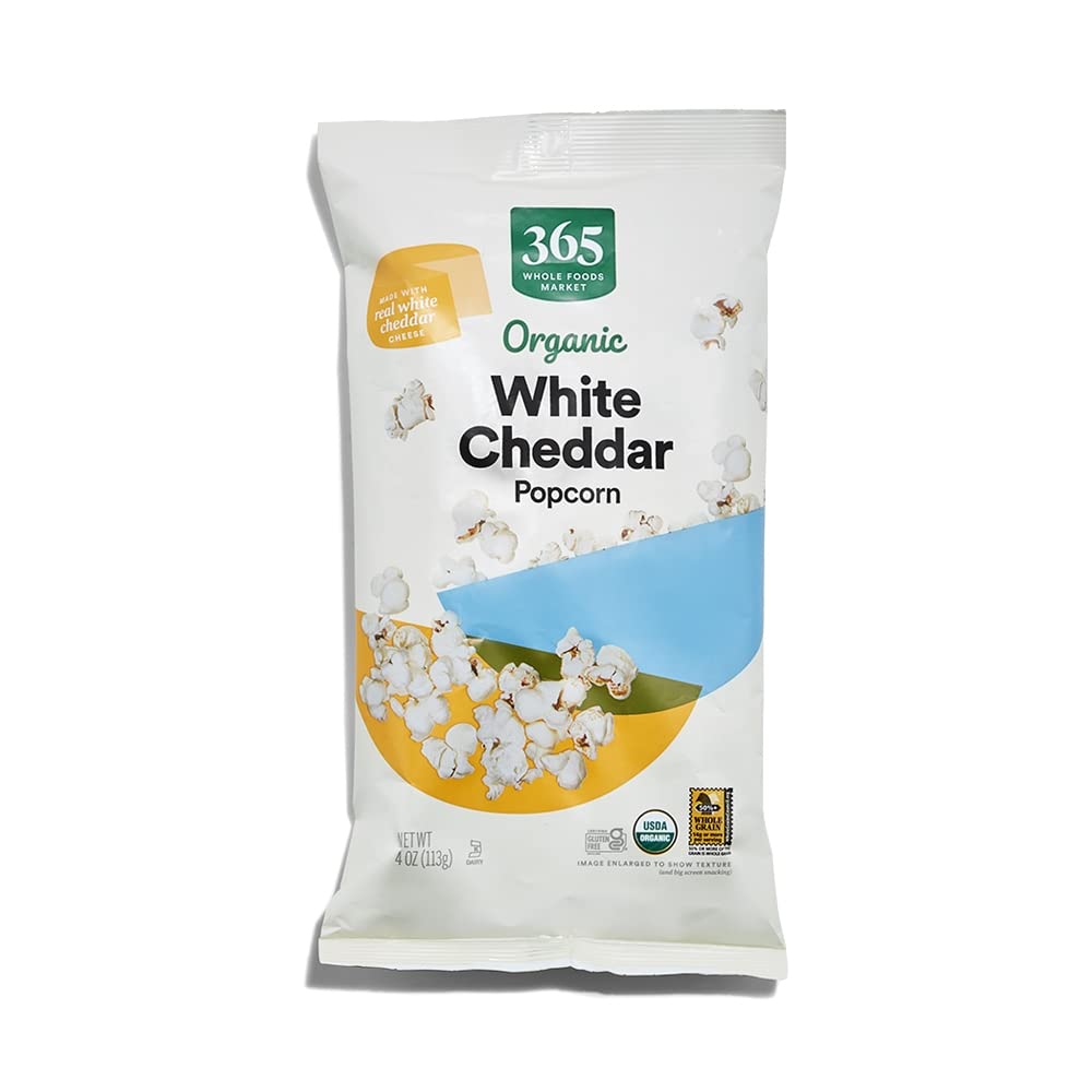 Organic White Cheddar Popcorn 4 Oz 365 By Whole Foods Market