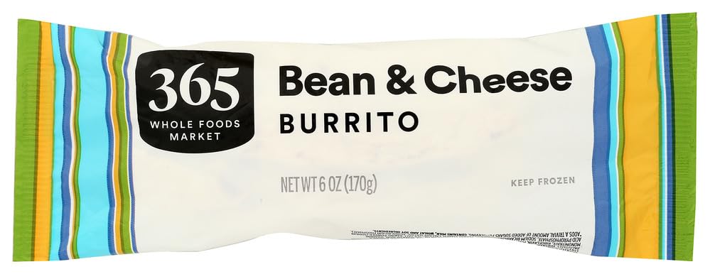 Bean and Cheese Burrito 6 Oz 365 By Whole Foods Market