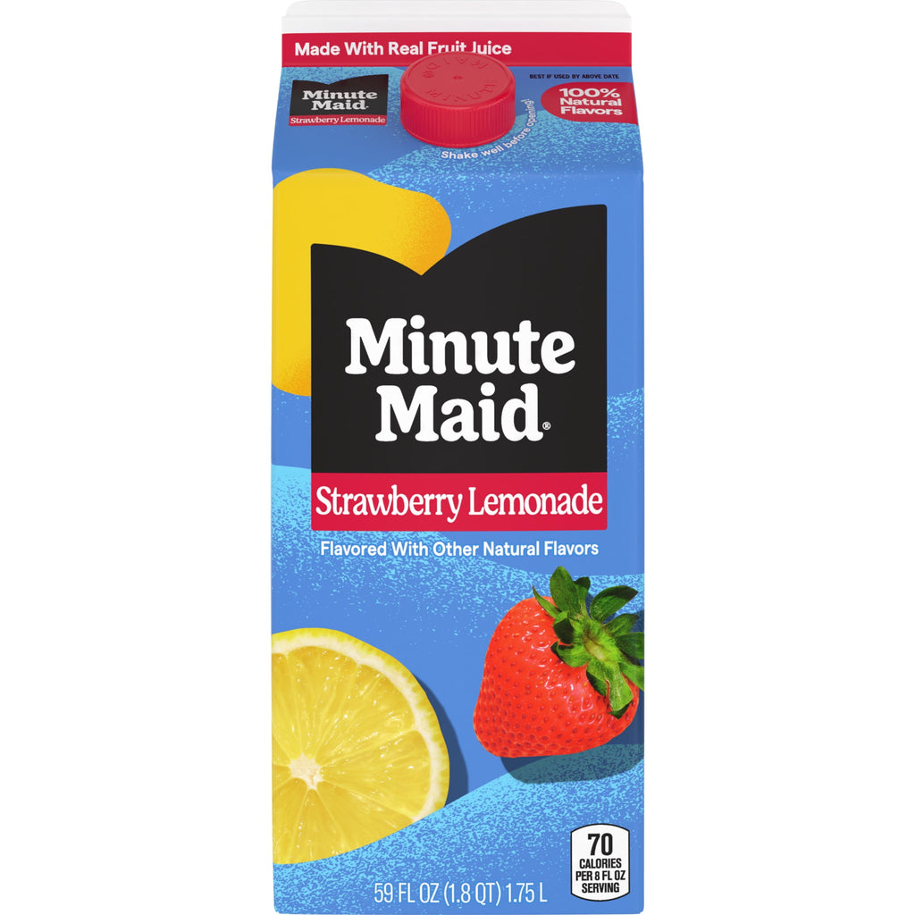 Minute Maid Strawberry Lemonade Juice Drink Carton 59 fl oz