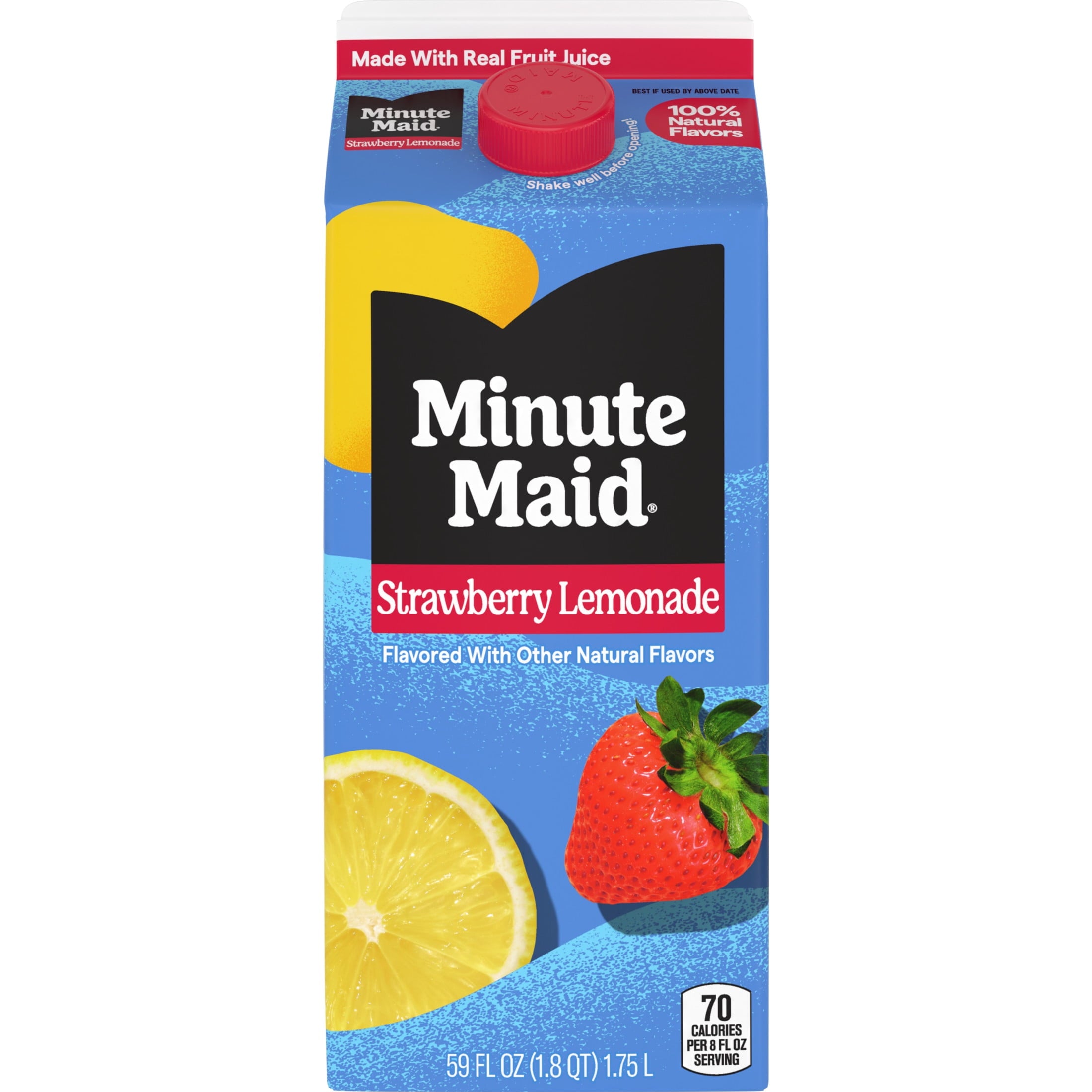Minute Maid Strawberry Lemonade Juice Drink Carton 59 fl oz