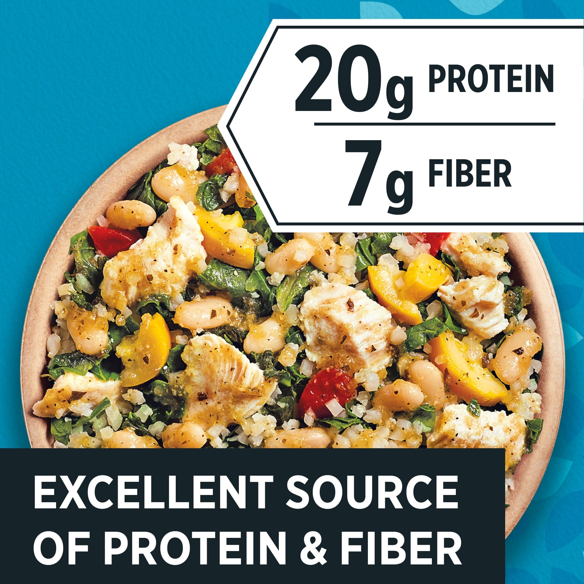 Healthy Choice Protein Bowls Basil Pesto Chicken Frozen Meal 9.25 Oz