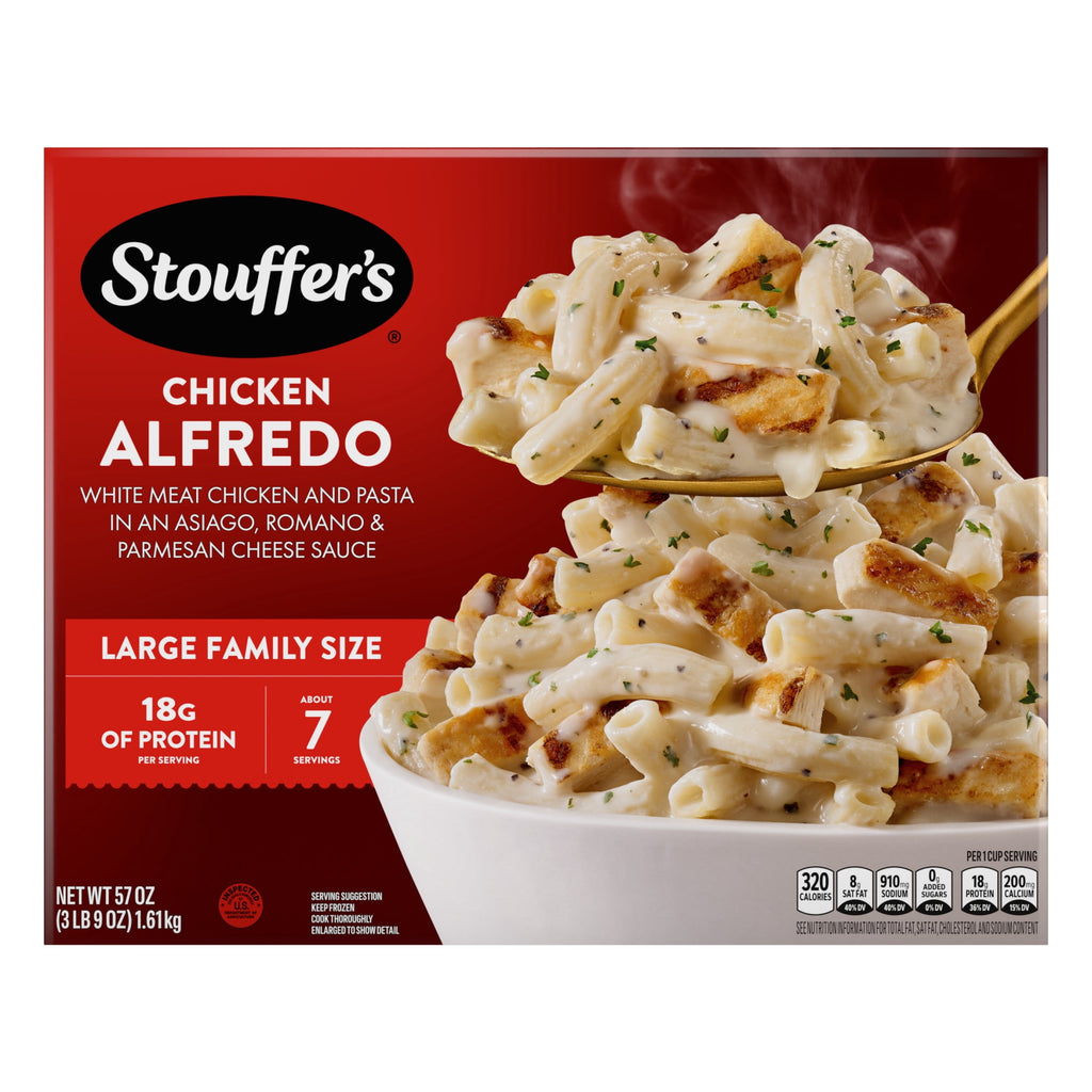 Stouffer's Chicken Alfredo Pasta Large Family Size Frozen 57 Oz