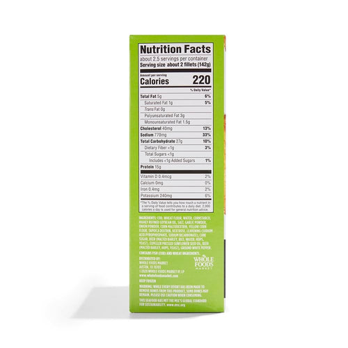 Beer Battered Cod Fillets 12 Oz 365 By Whole Foods Market