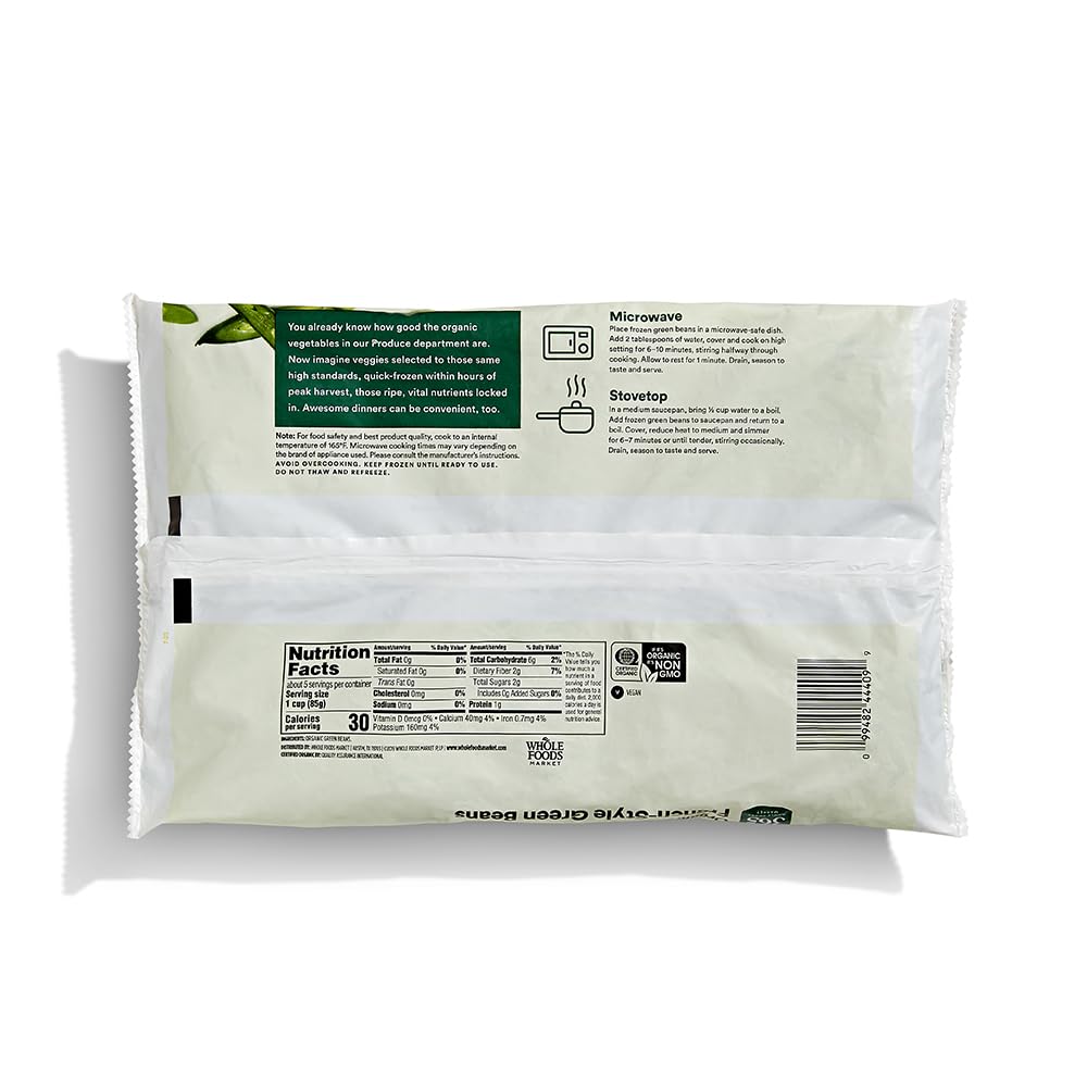 Organic French Style Green Beans 16 Oz 365 By Whole Foods Market